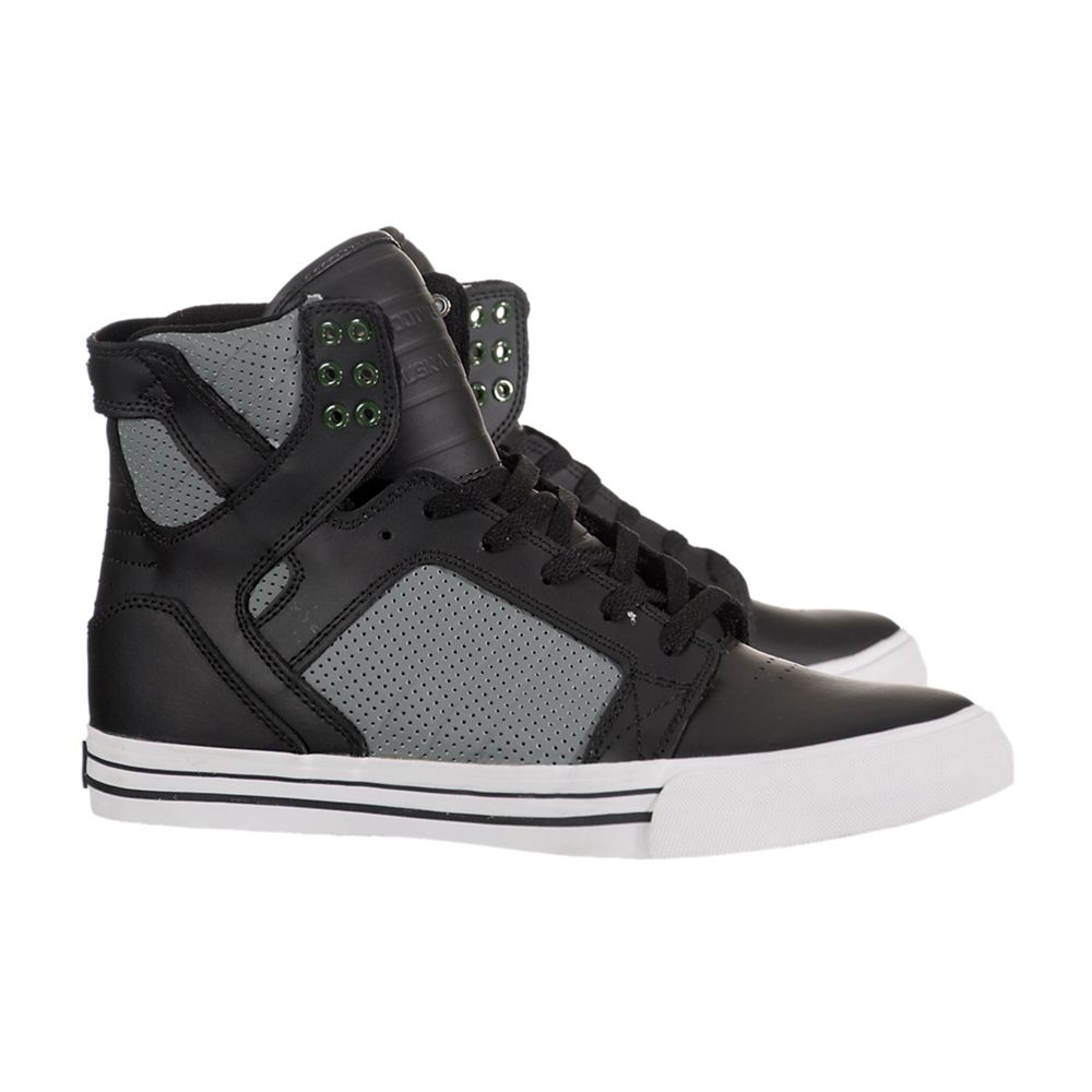 Baskets Montantes Supra SkyTop Noir Grise Black/Grey Homme | PTO-46525087